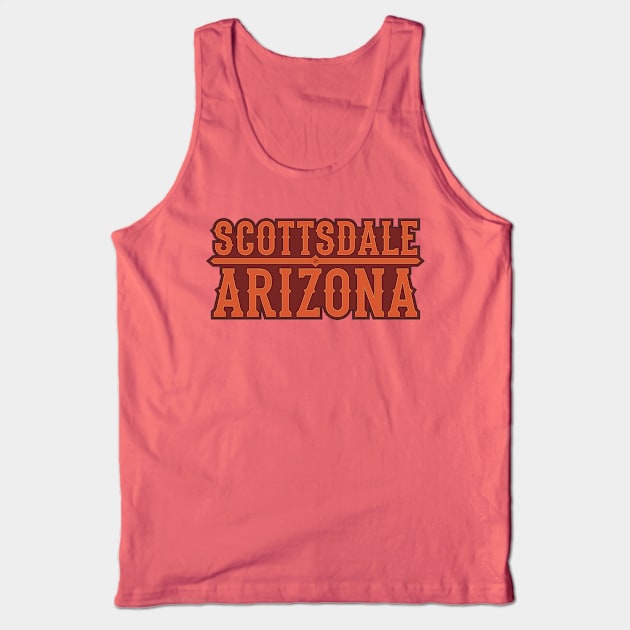 Scottsdale Arizona (Way Out West) Tank Top by dhartist